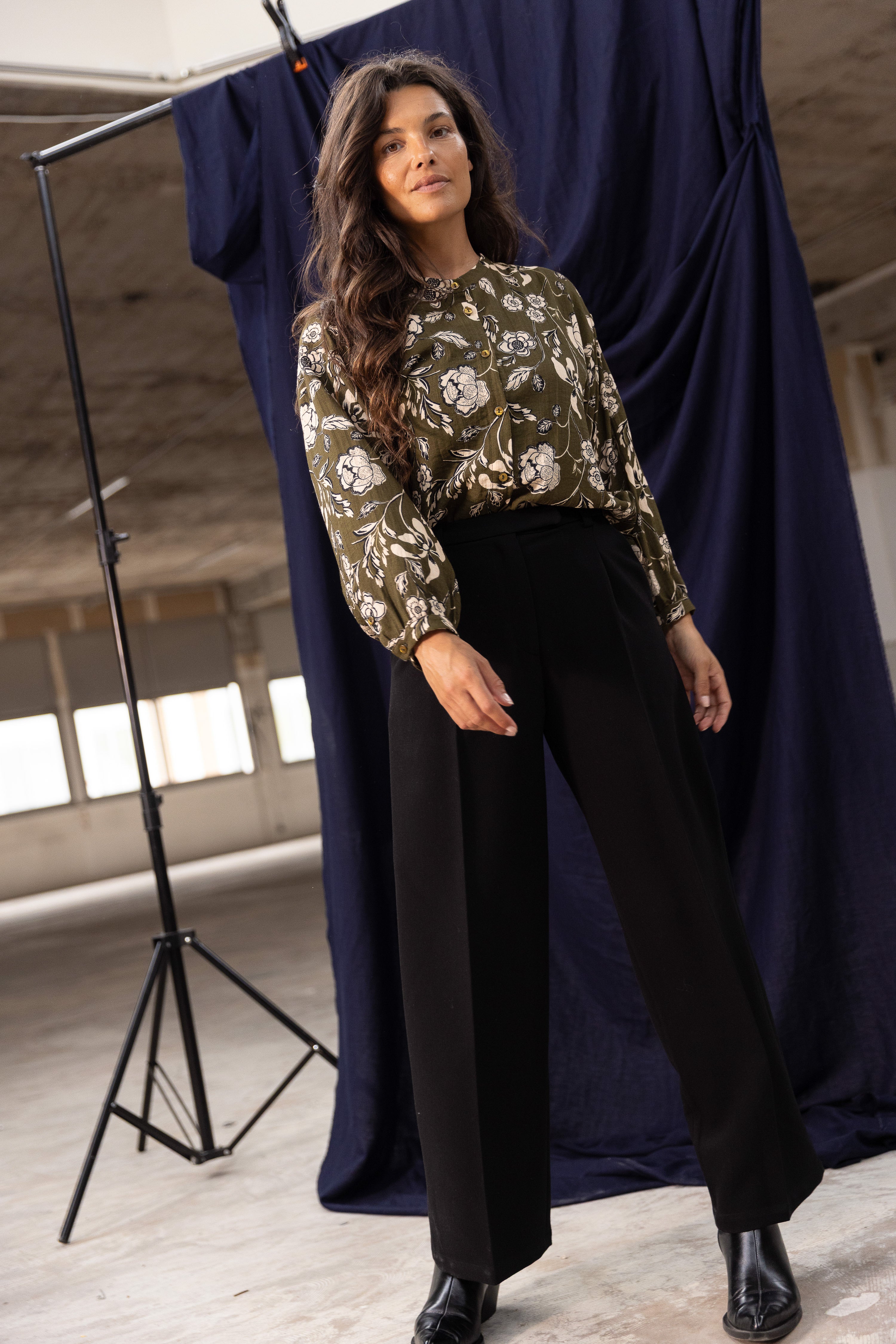 Pantalon à pinces Noir