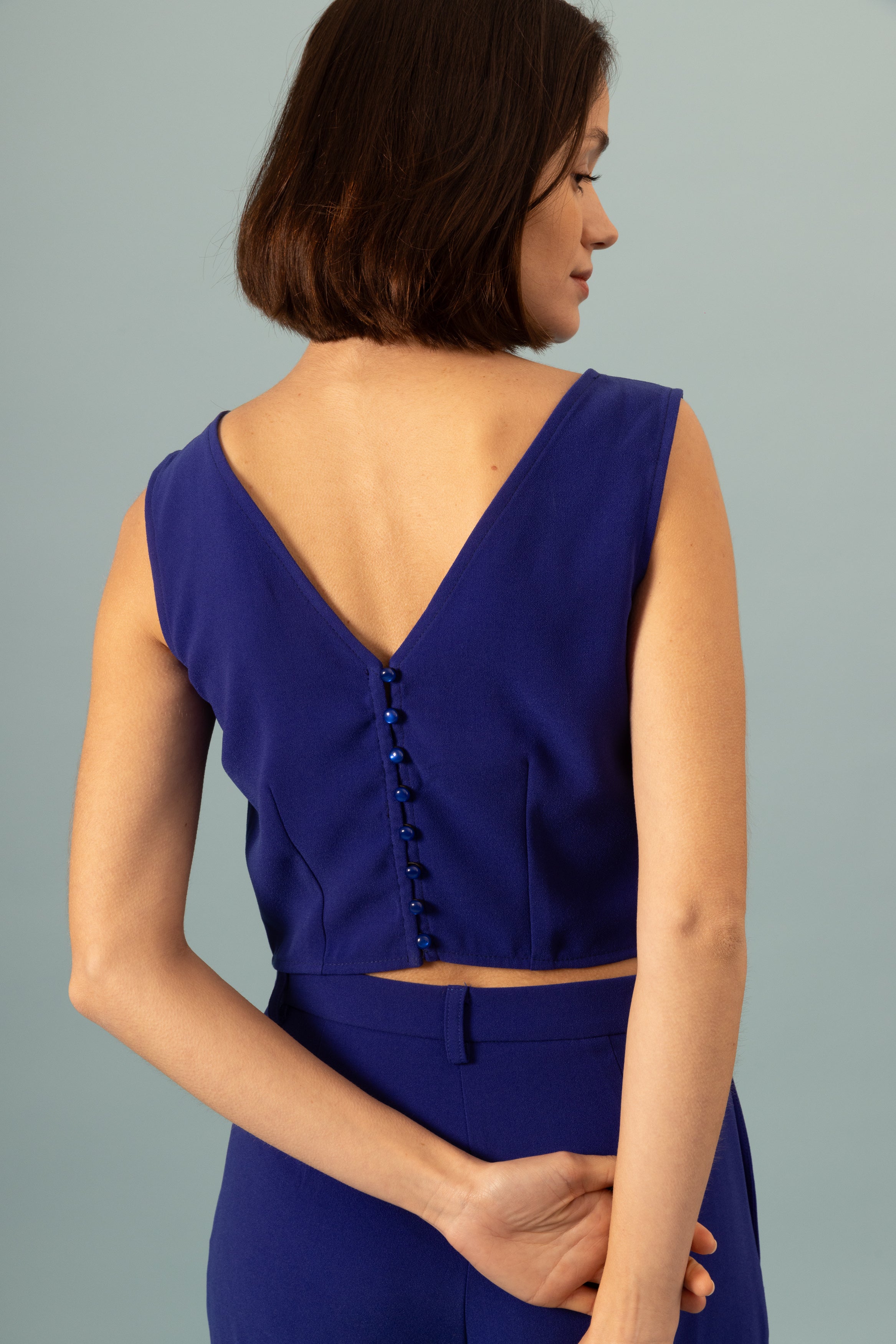 Top Lucie Bleu électrique
