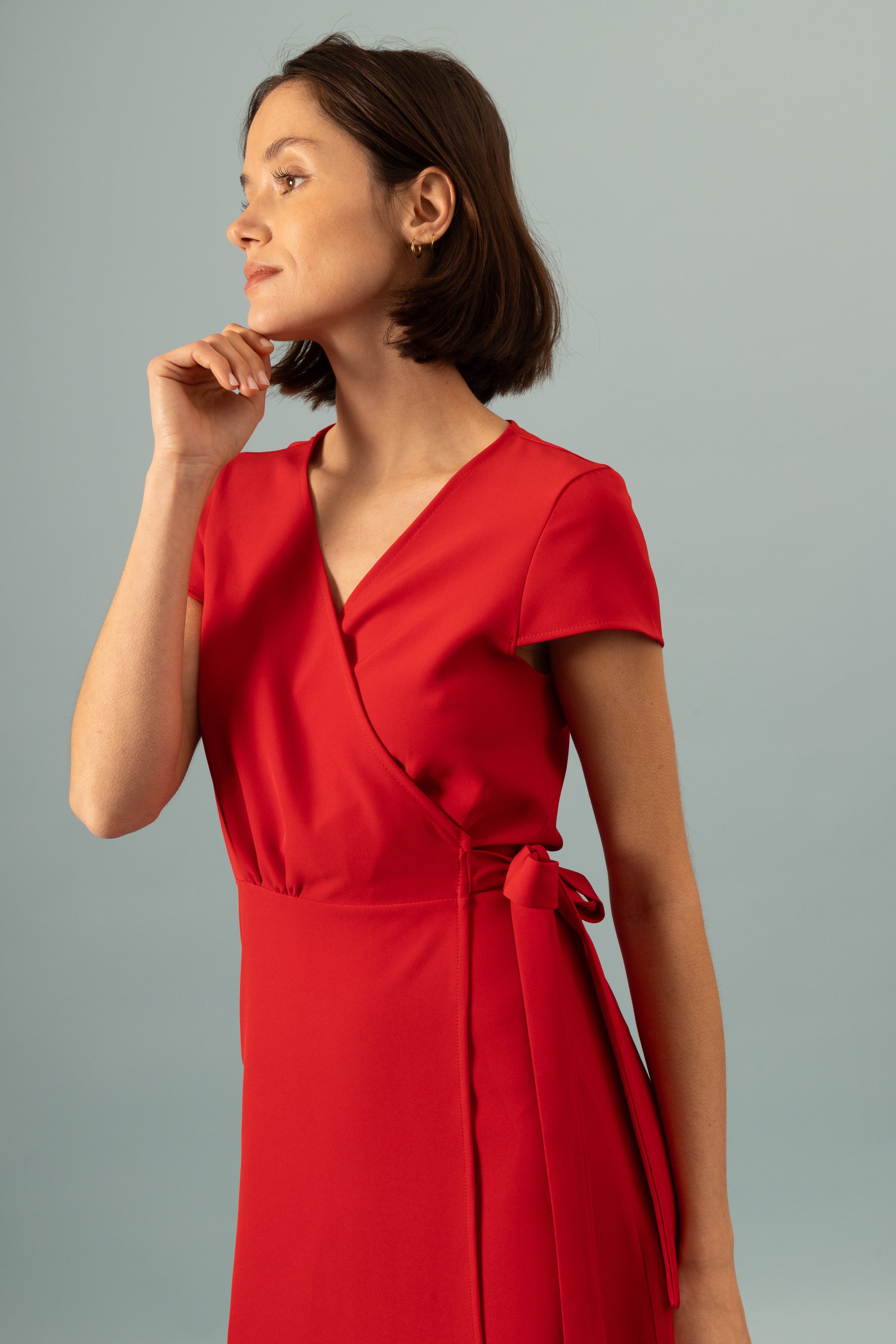Robe portefeuille Invitée Rubis