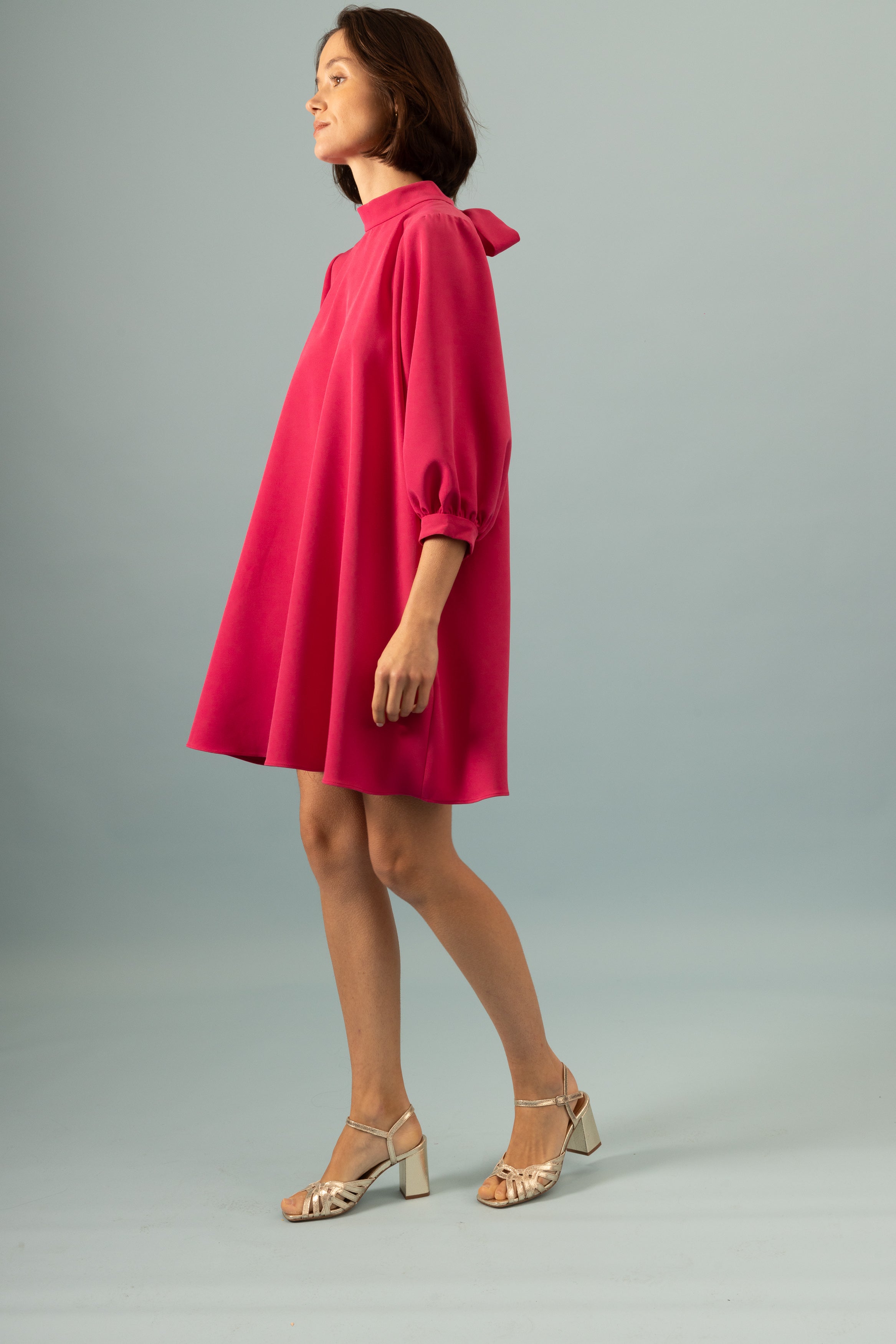 Robe Baby Doll Invitée Framboise