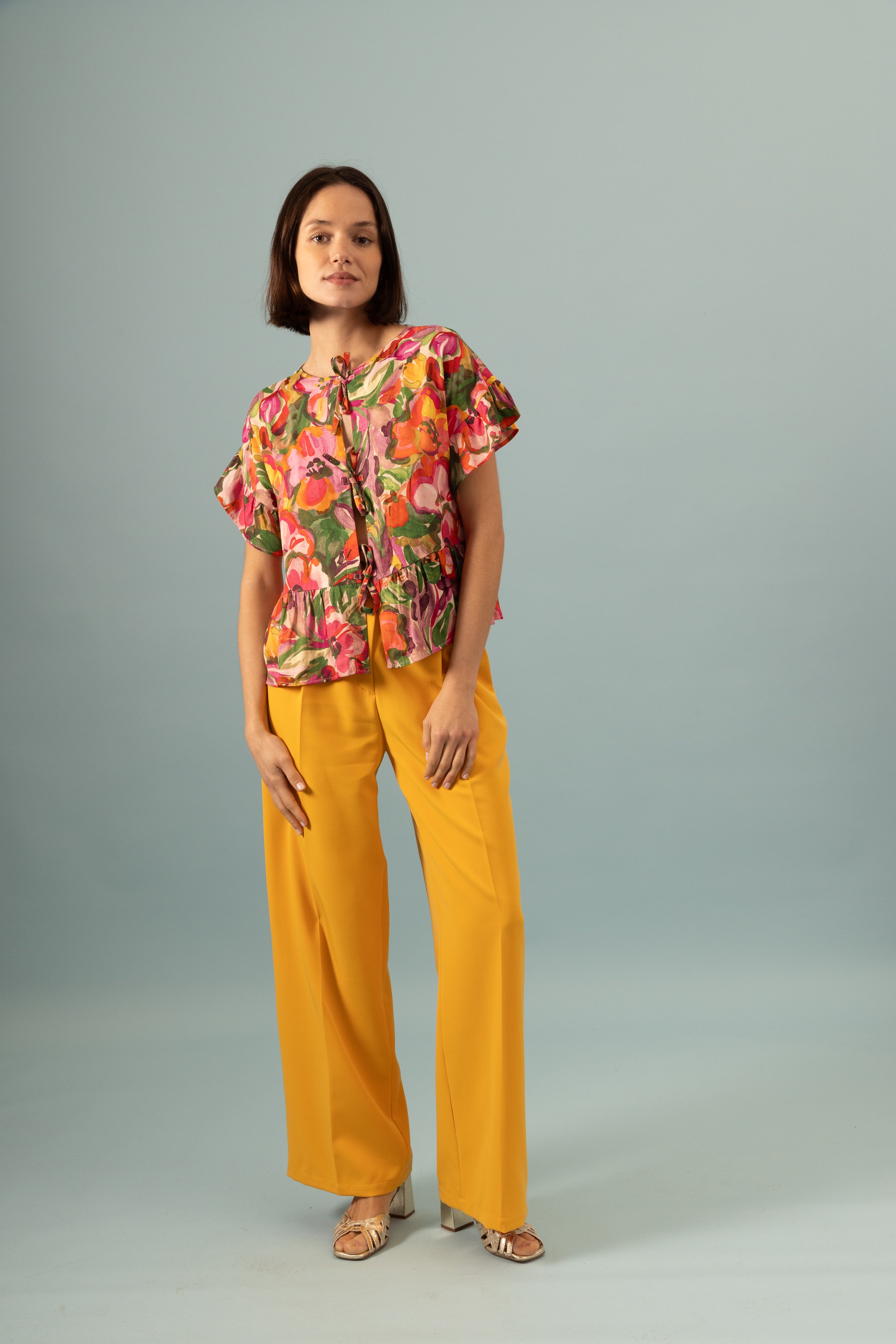 Blouse à lacets Capucine