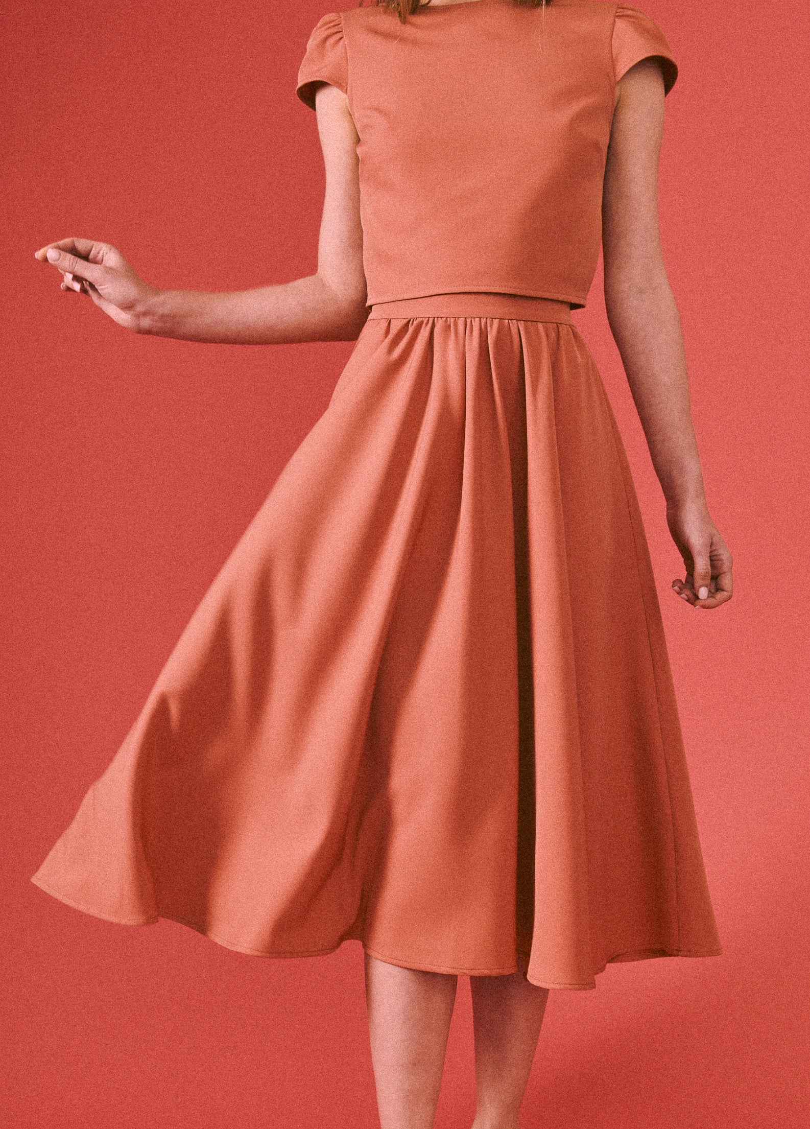 Jupe Twist Terracotta