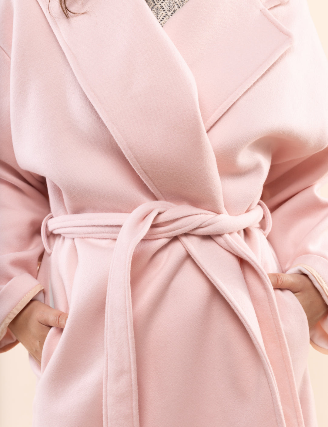 Manteau oversize rose deals