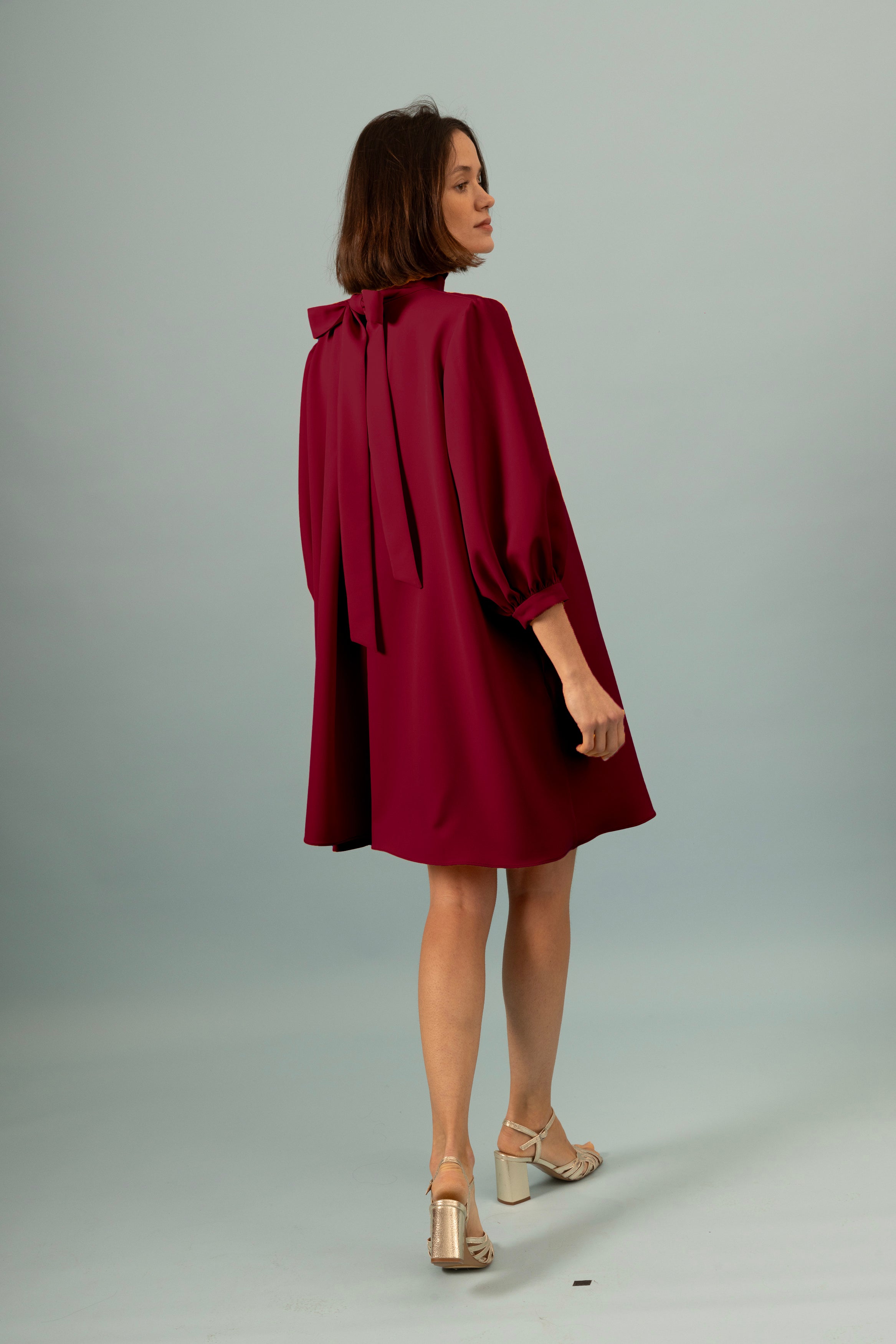 Robe Baby Doll Invitée Bordeaux
