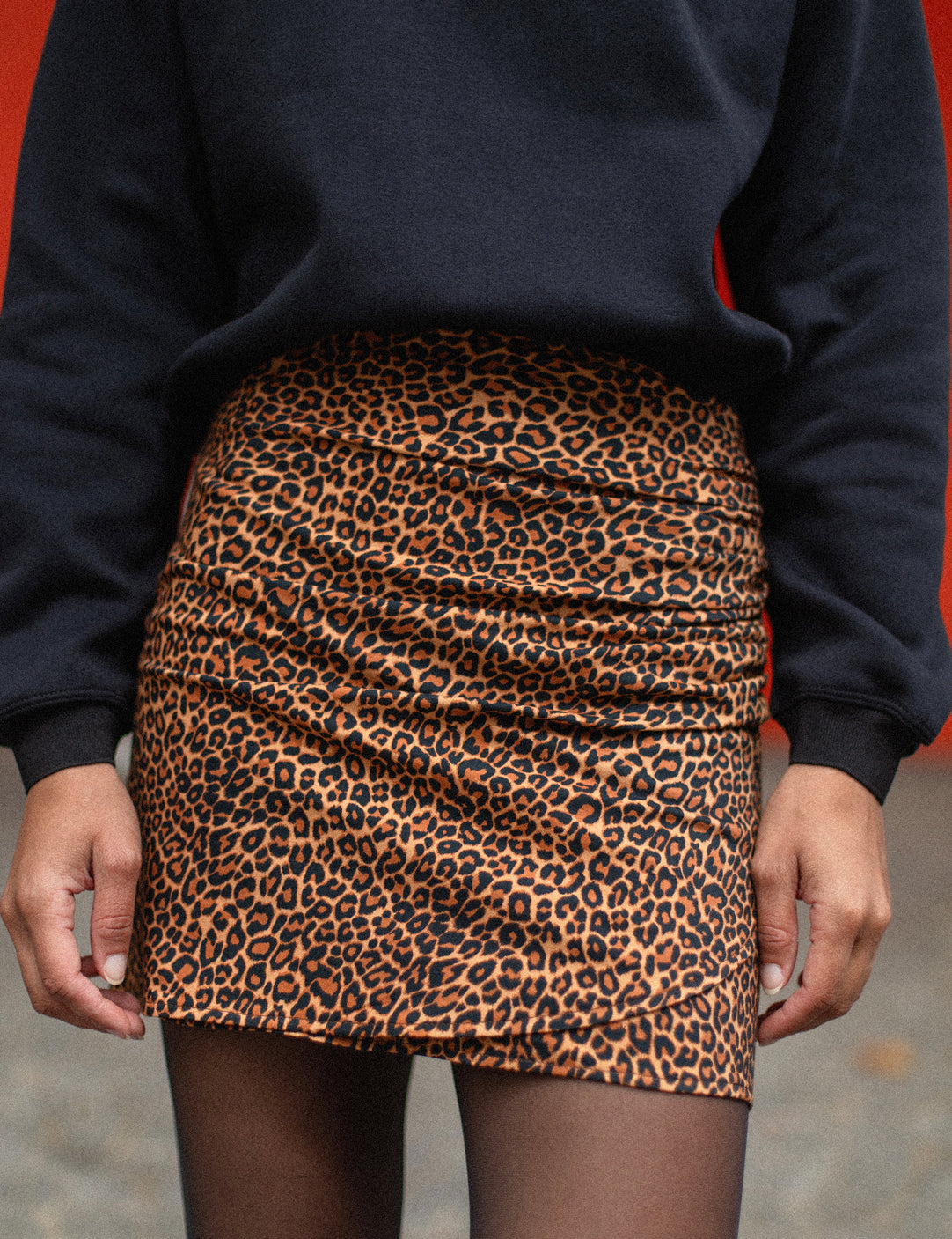 Mini jupe Leopard