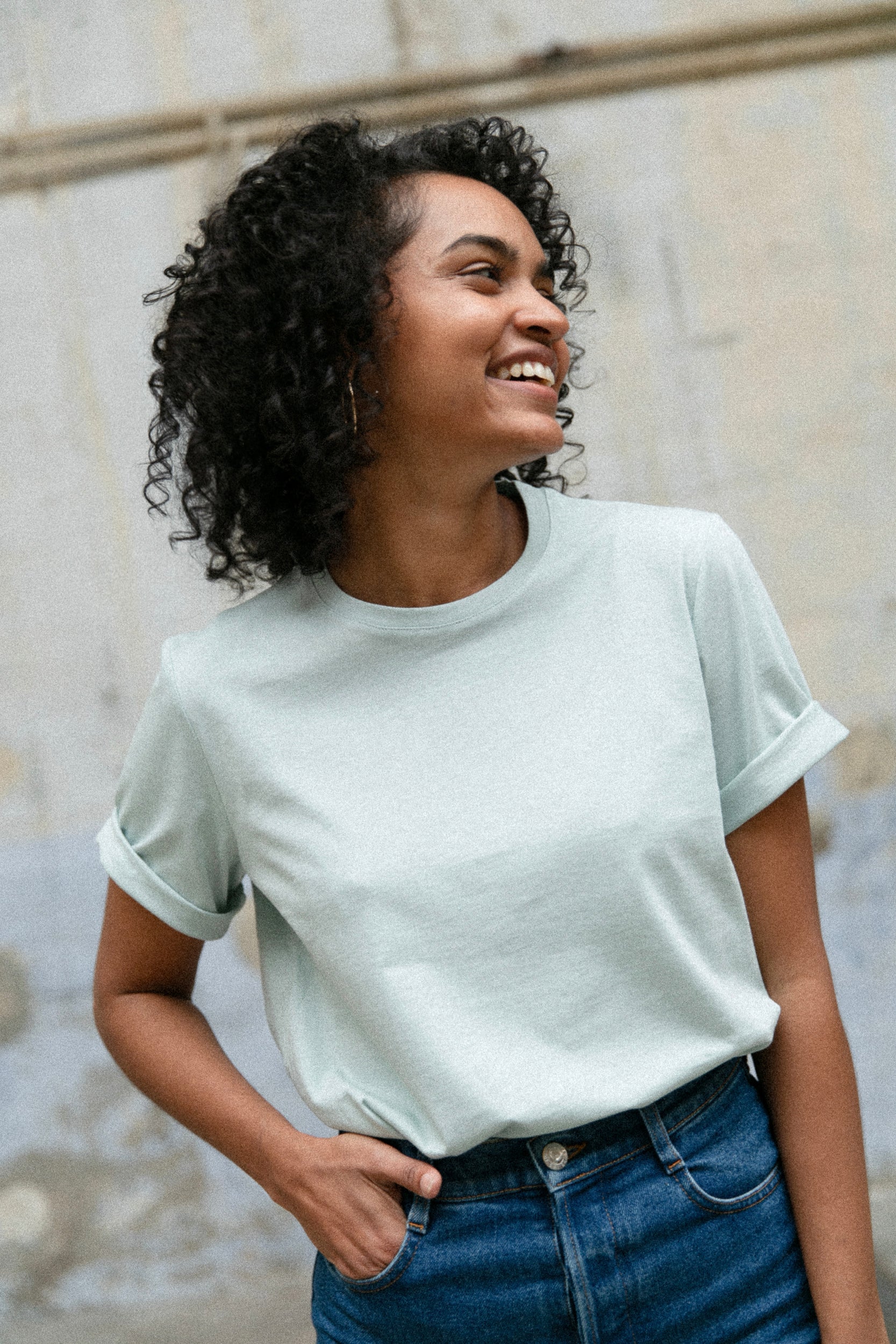 Tee bad boy Bleu Pastel
