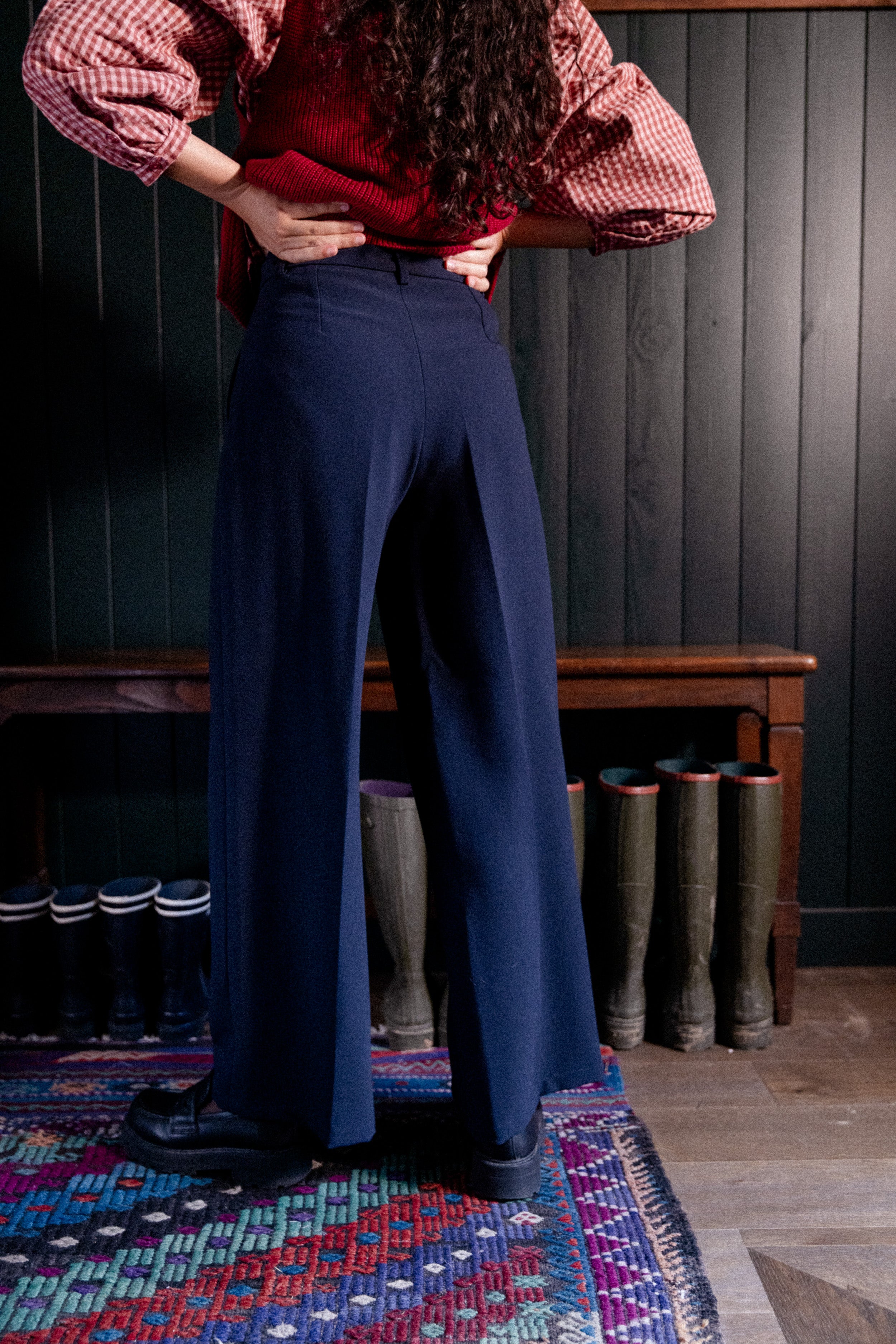 Pantalon à pinces Marine