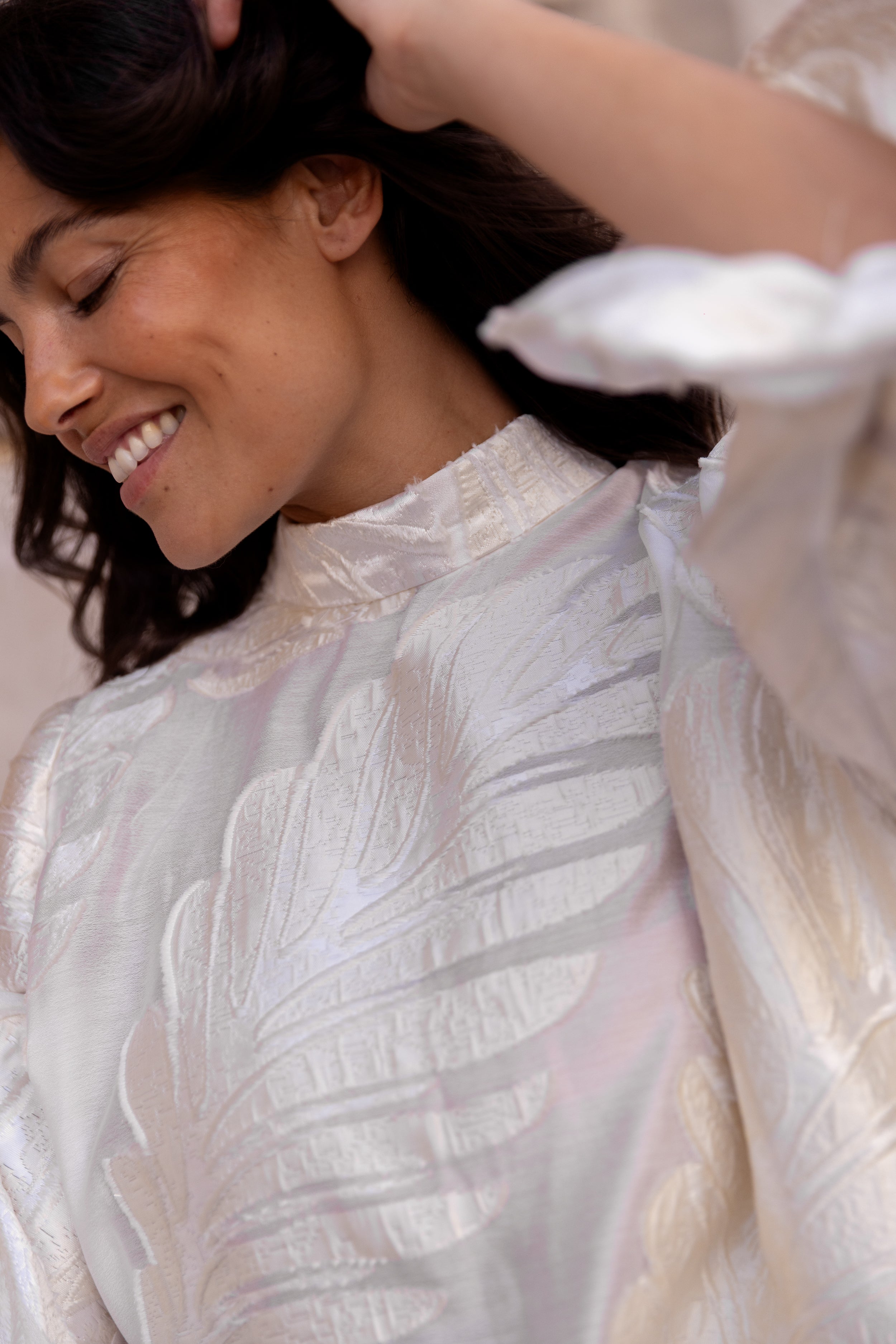 Robe baby doll Plumes
