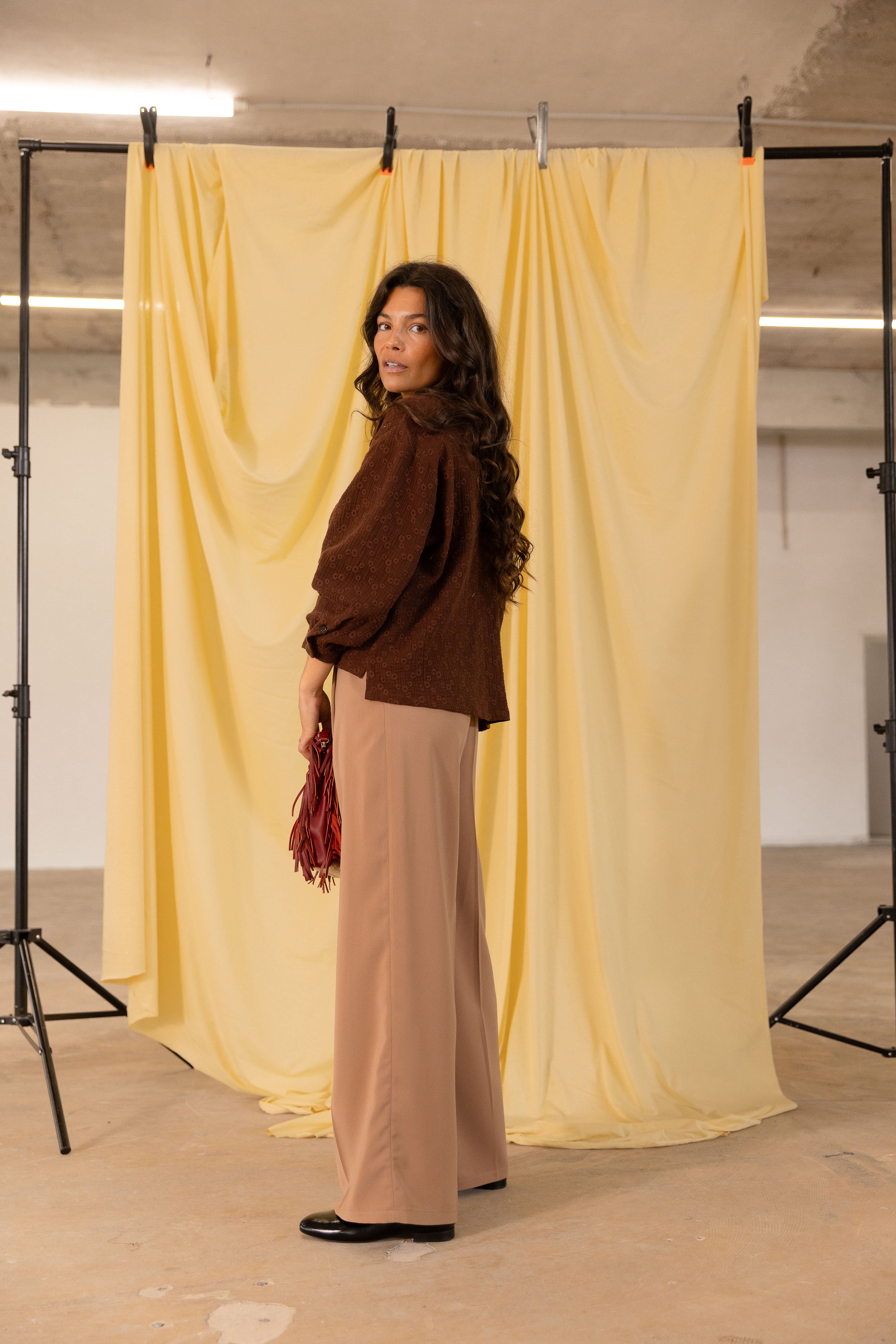 Pantalon à pinces Camel