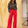 Pantalon ample Coquelicot