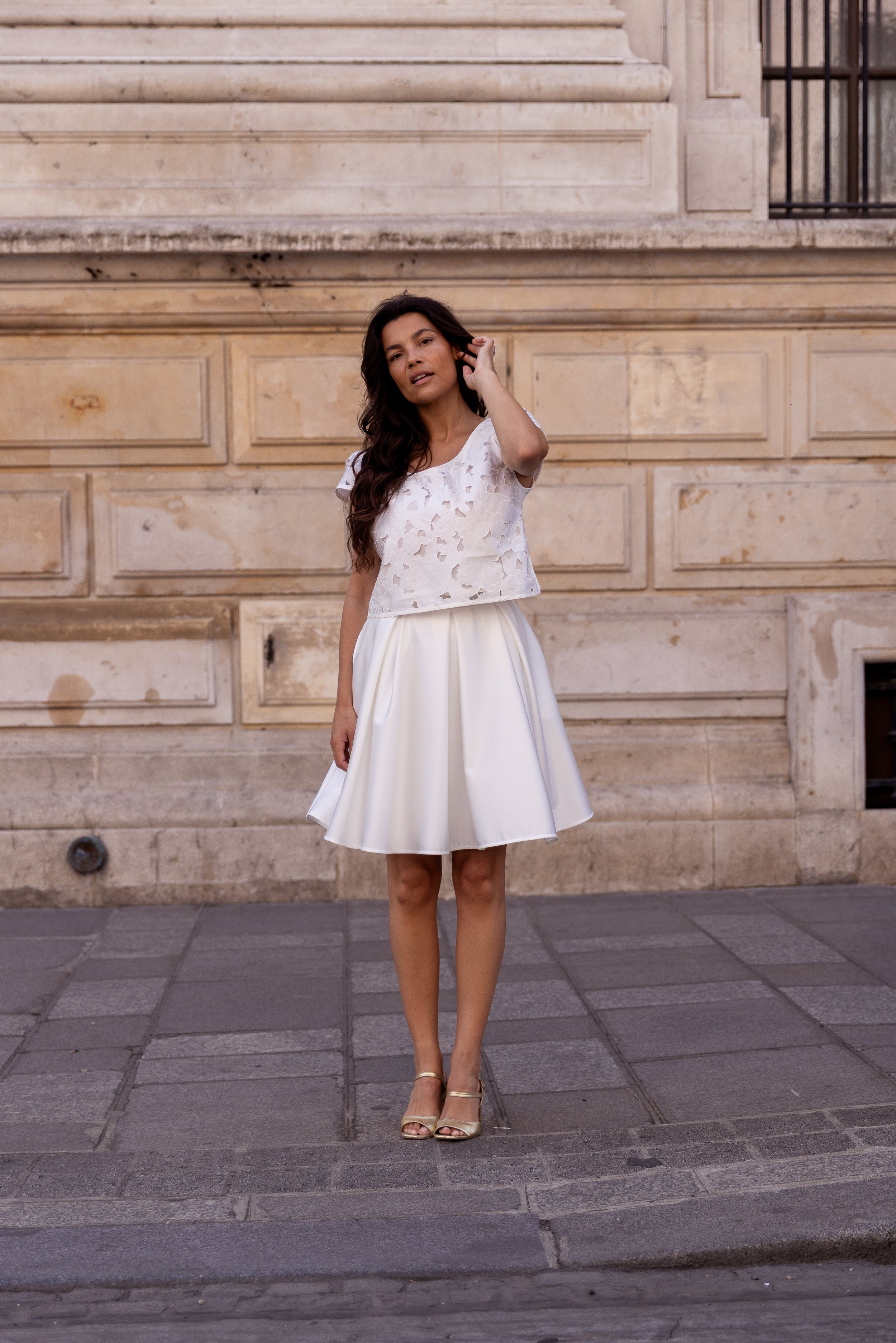Jupe Rue de rome satin