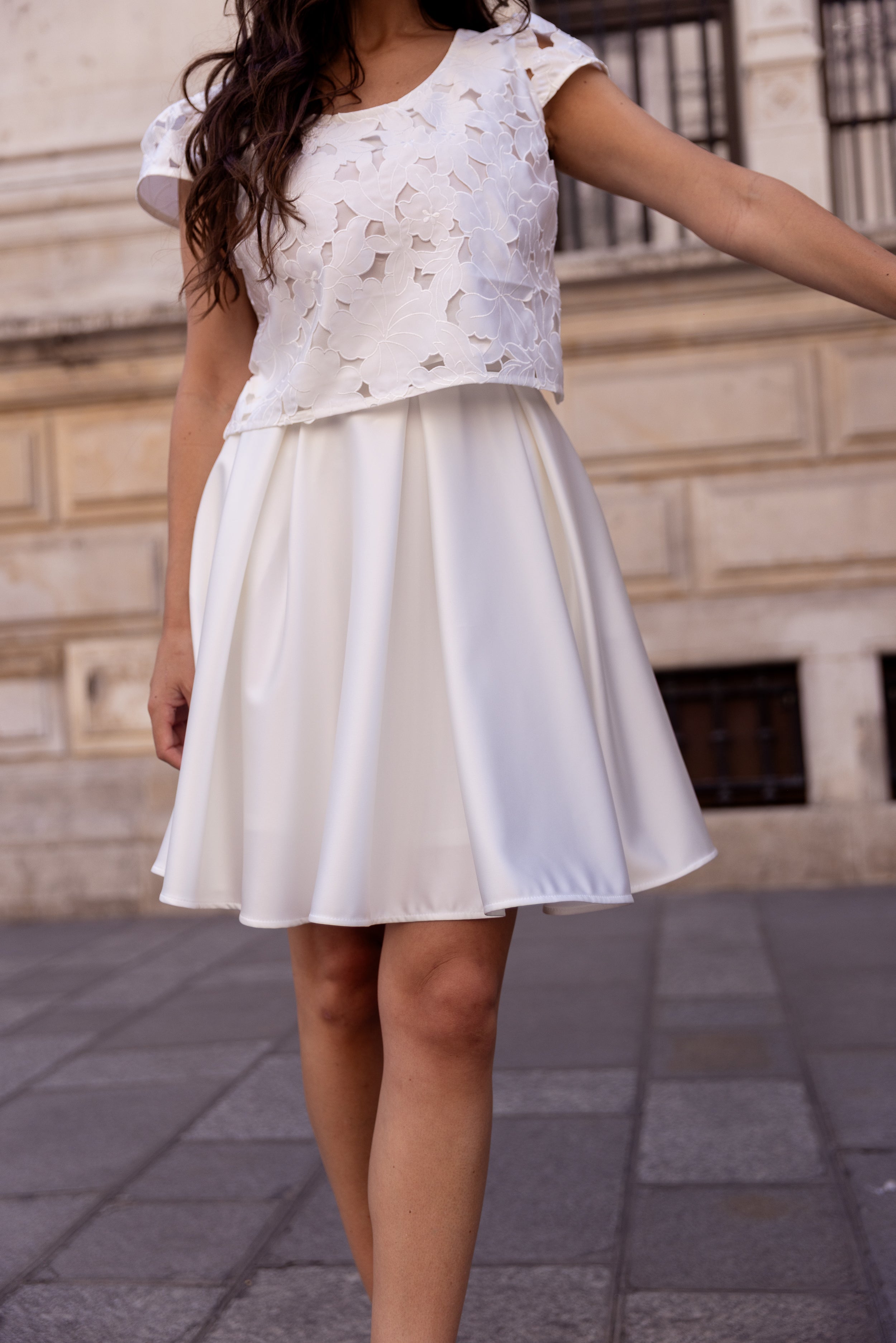 Jupe Rue de rome satin