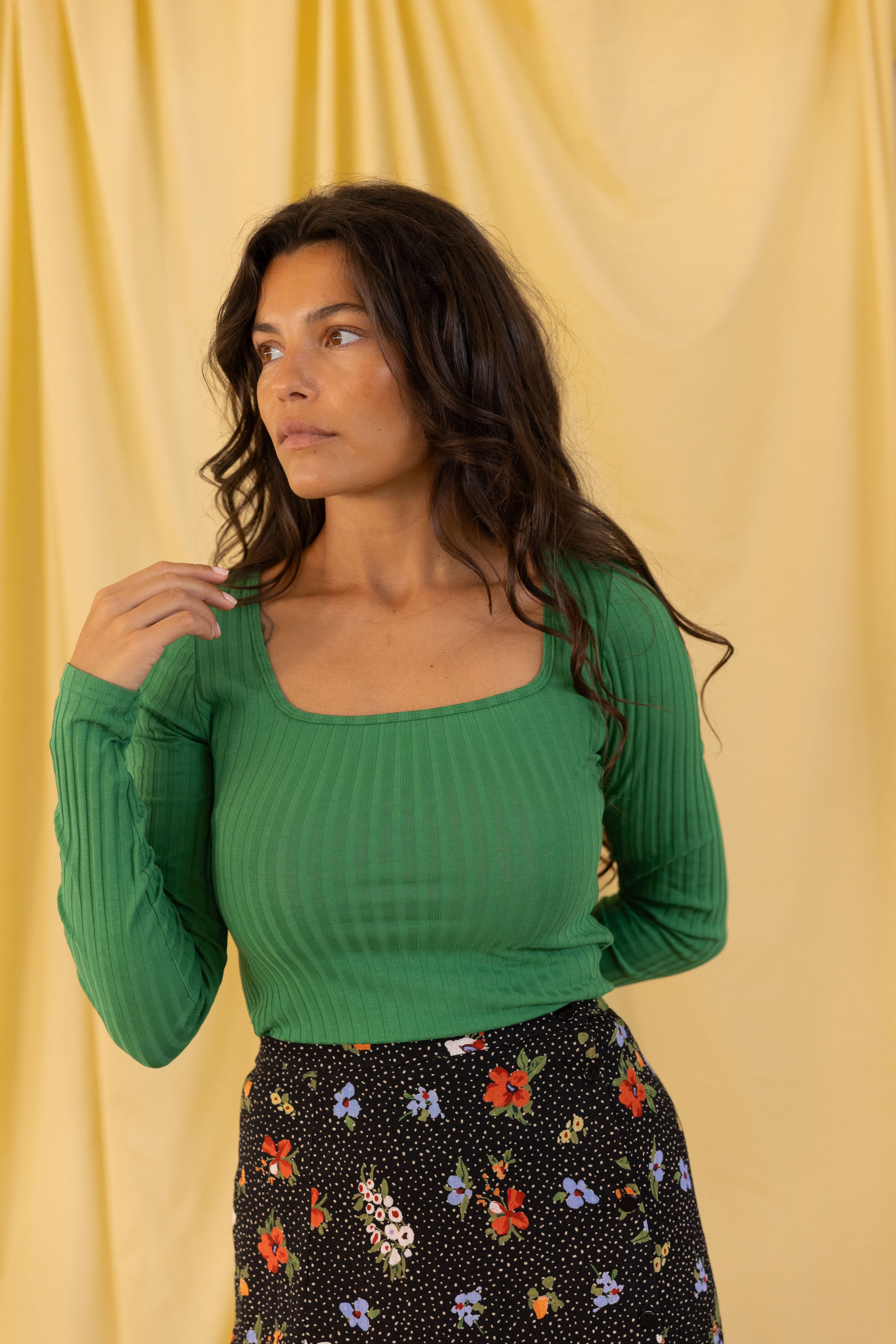 Sous-pull col carré Pomme