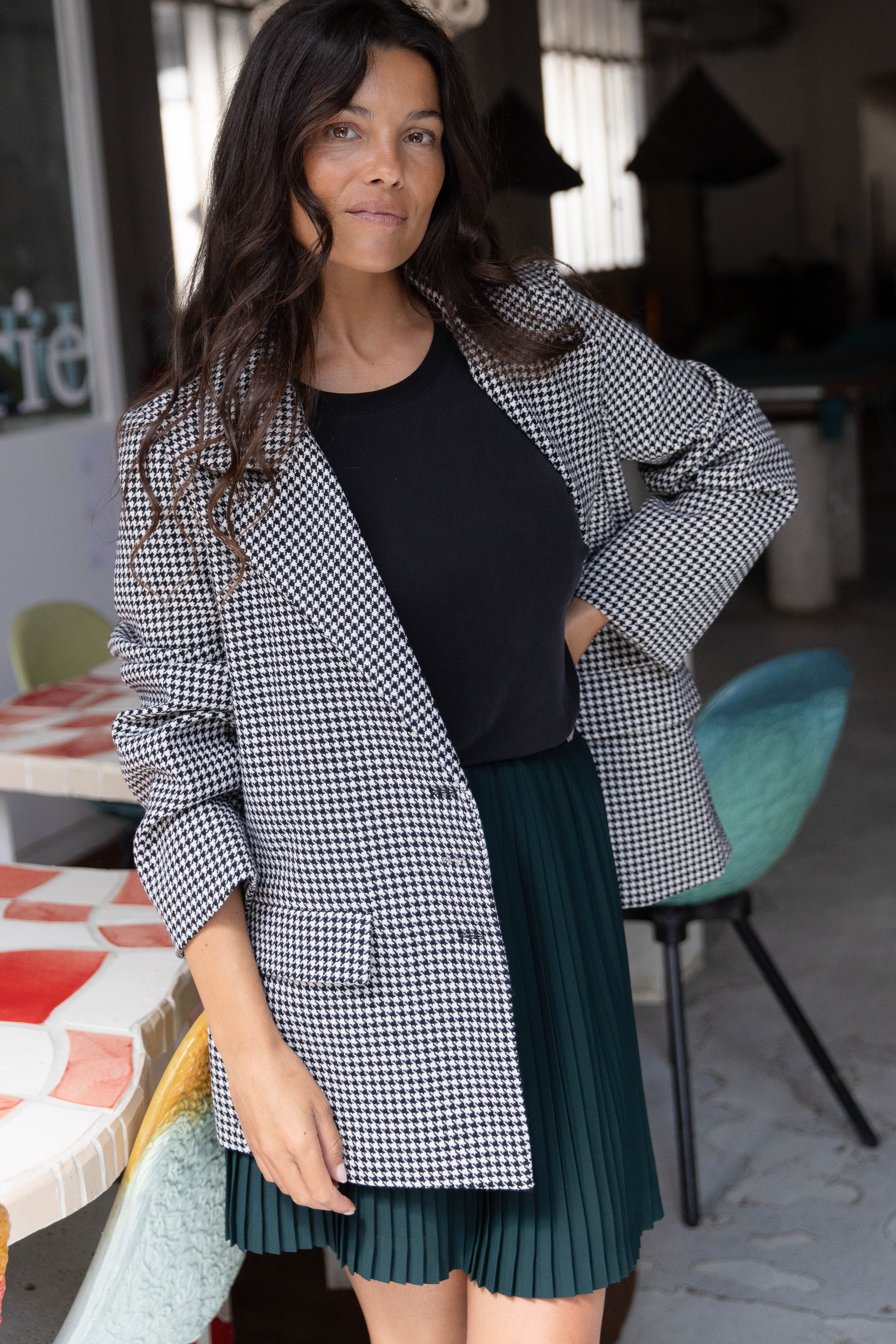 Veste blazer Pied de poule