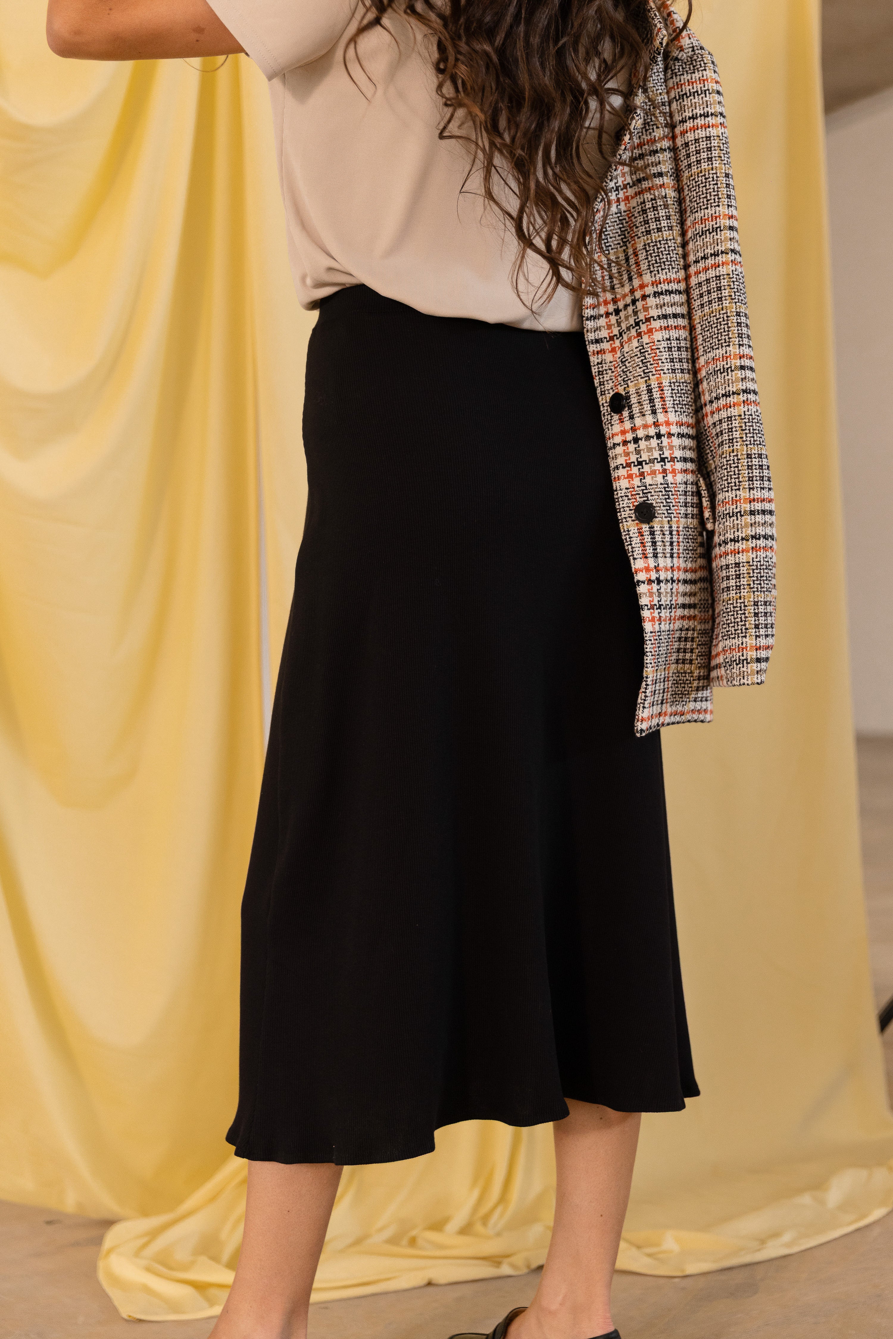 Jupe jersey noir