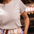 Tee ajouré Blanc