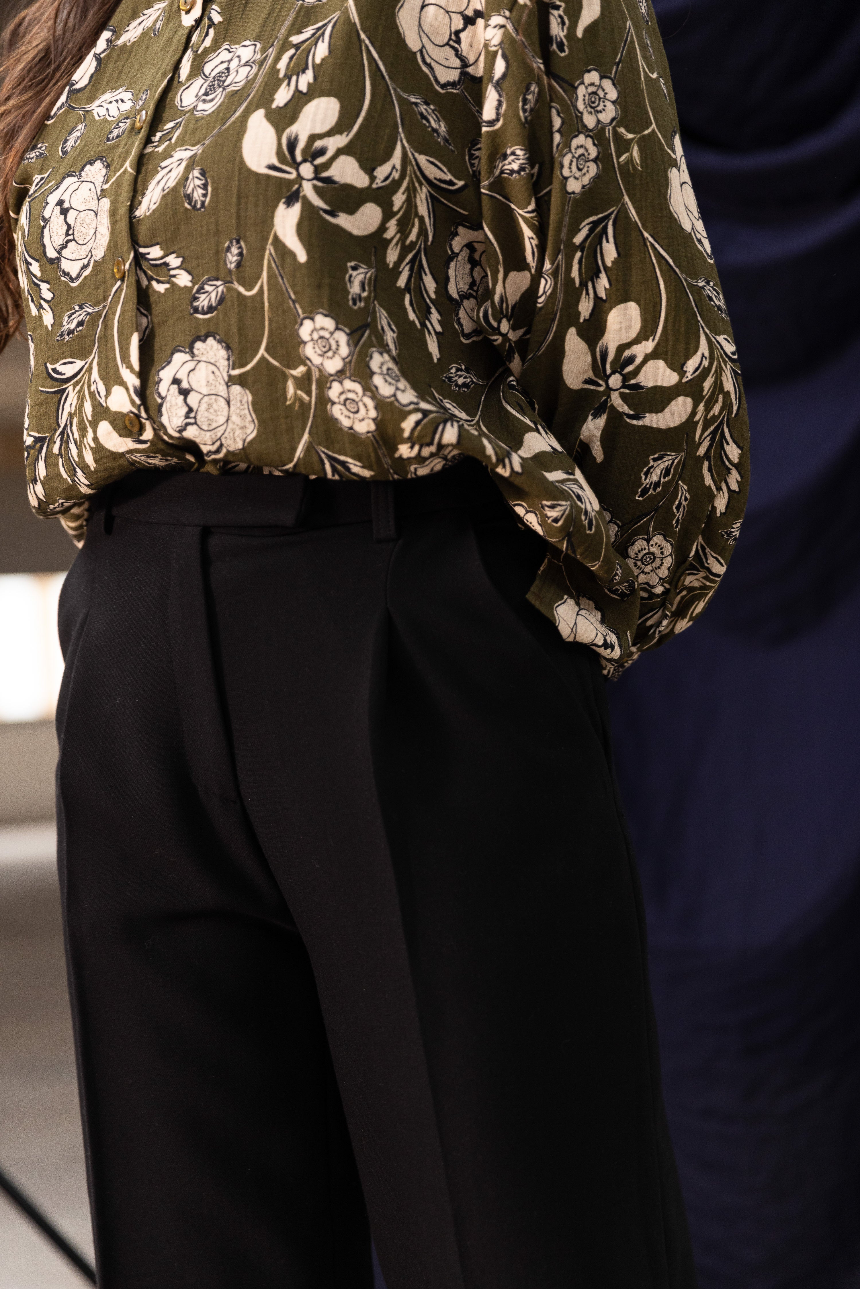 Pantalon à pinces Noir