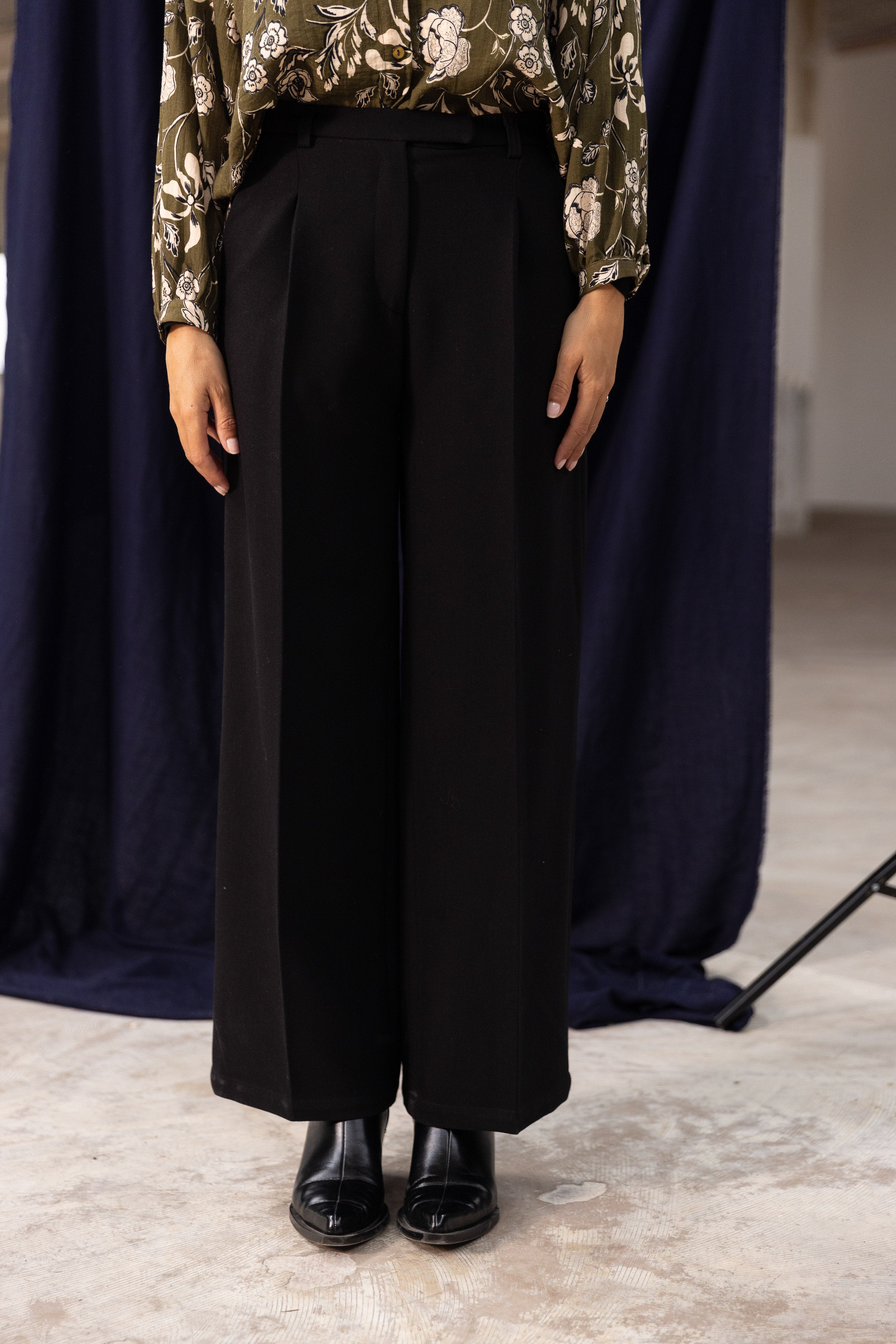 Pantalon à pinces Noir