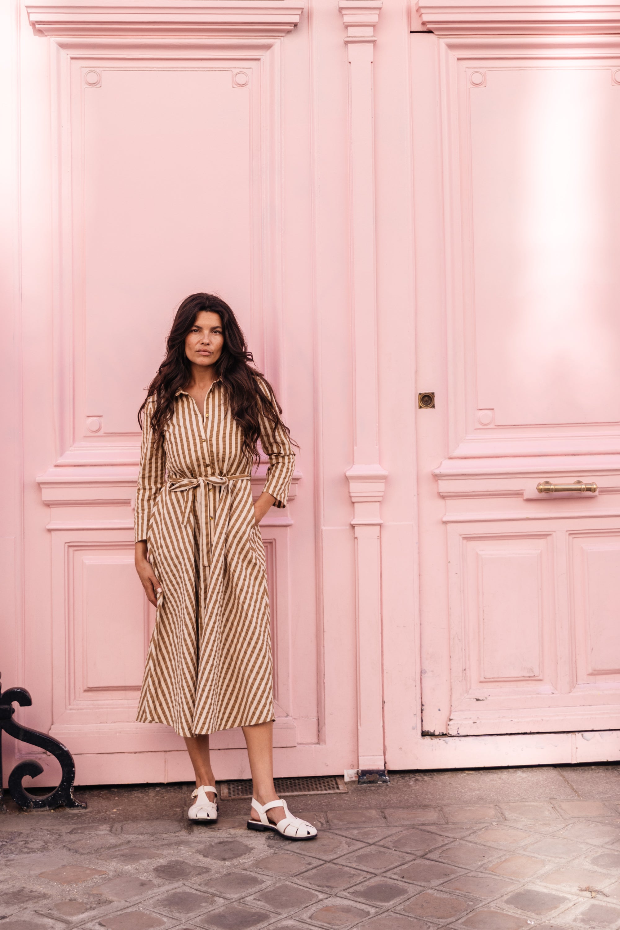 Robe chemise cintrée Toffee
