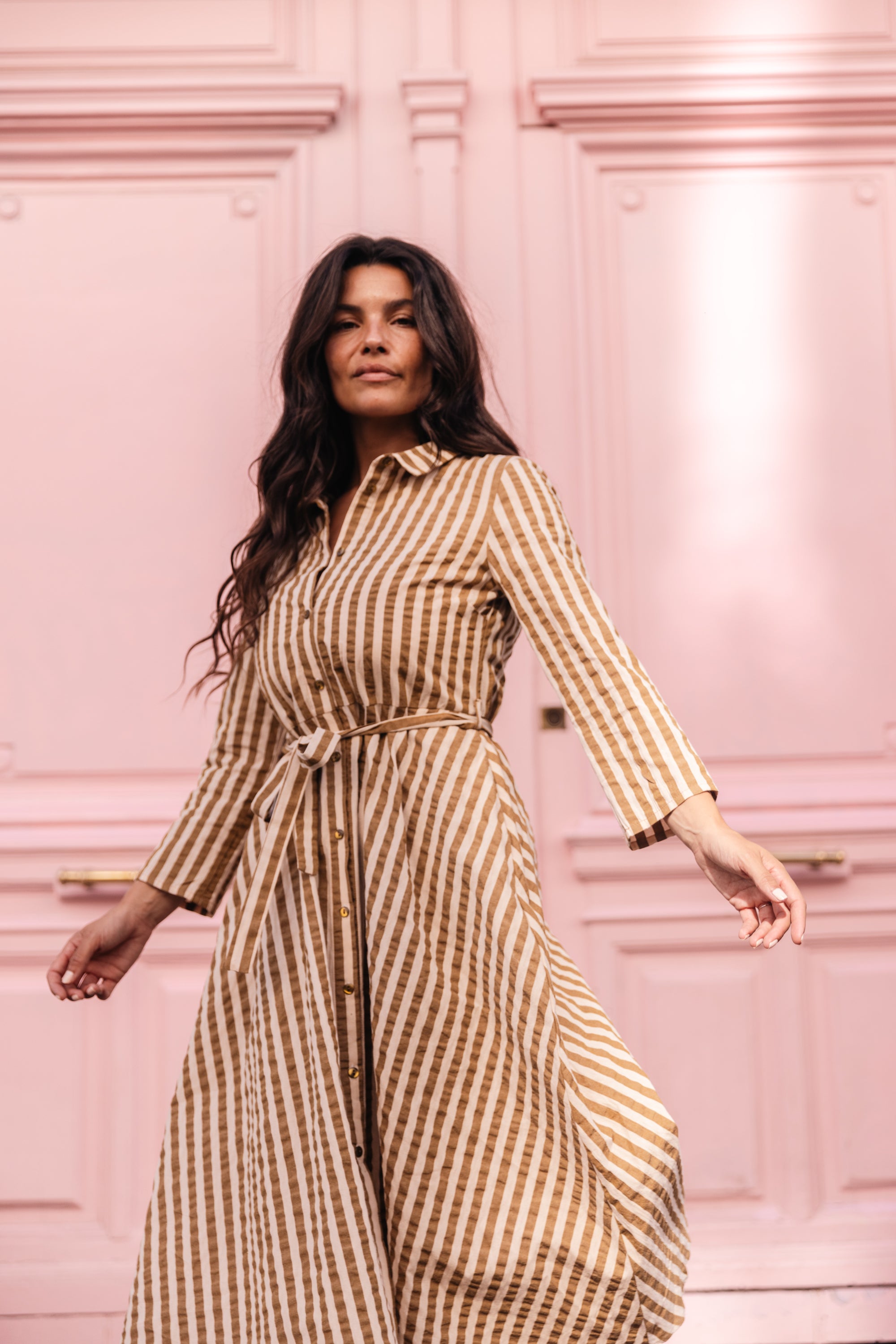 Robe chemise cintrée Toffee