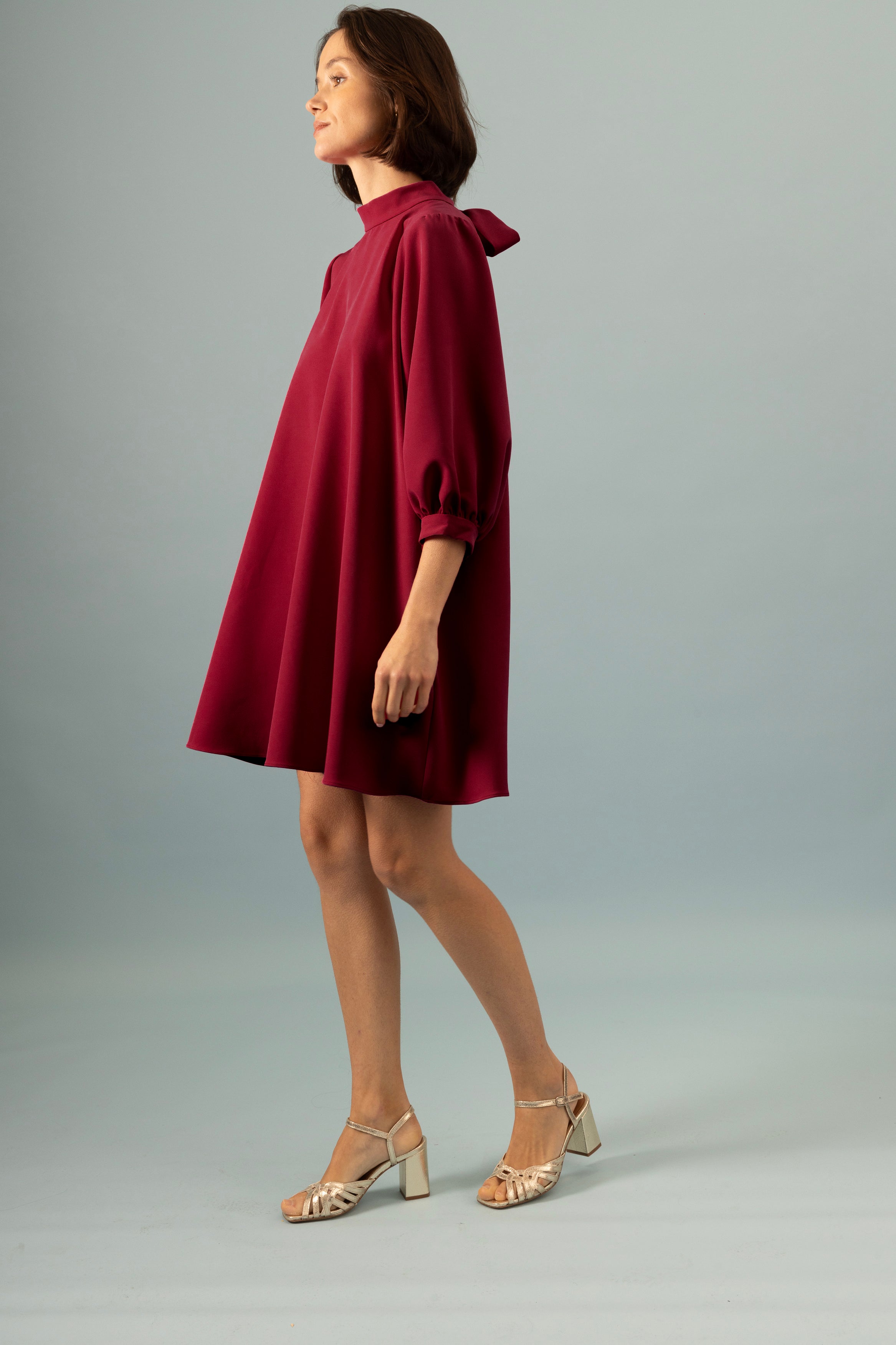 Robe Baby Doll Invitée Bordeaux