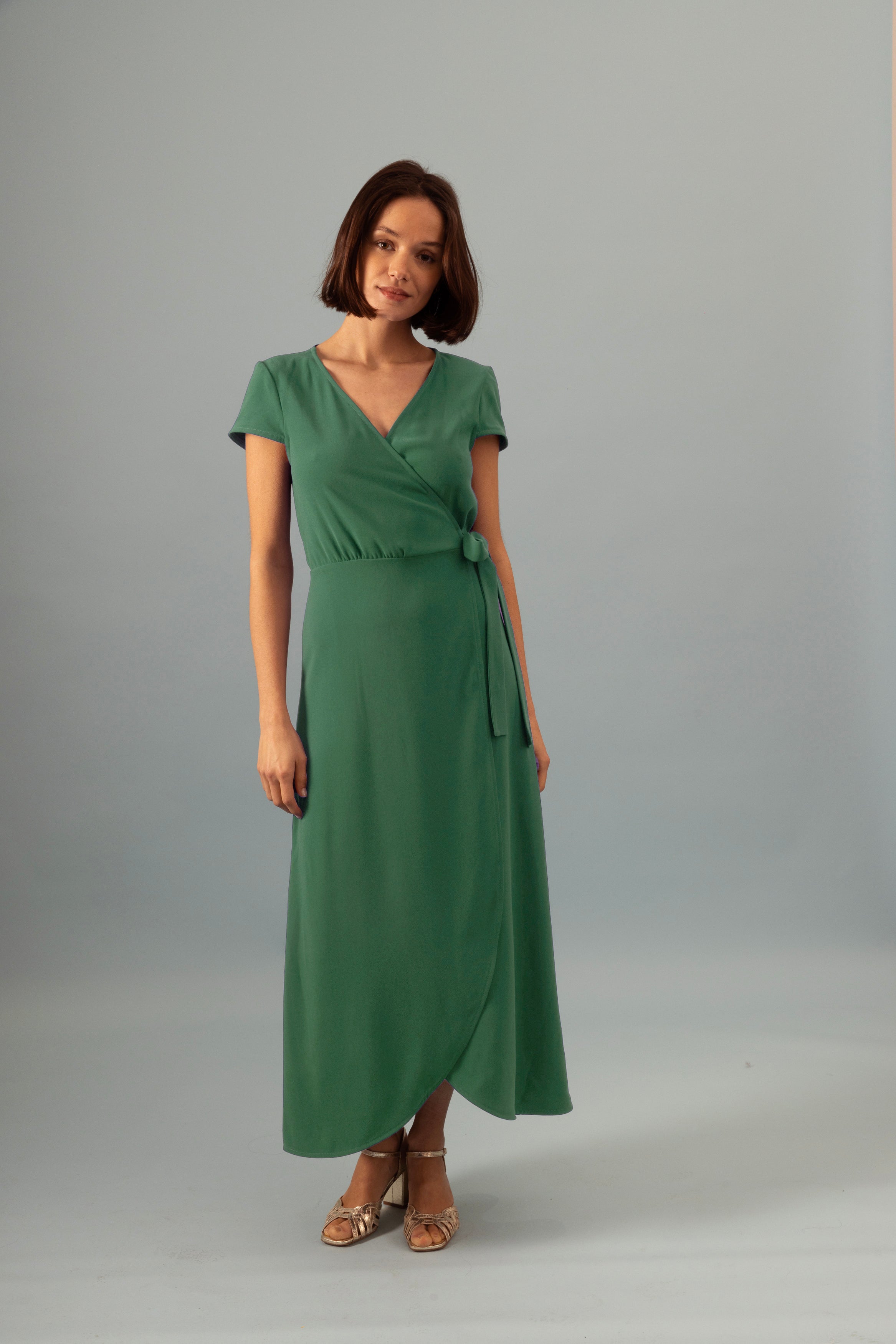 Robe portefeuille Invitée Sauge