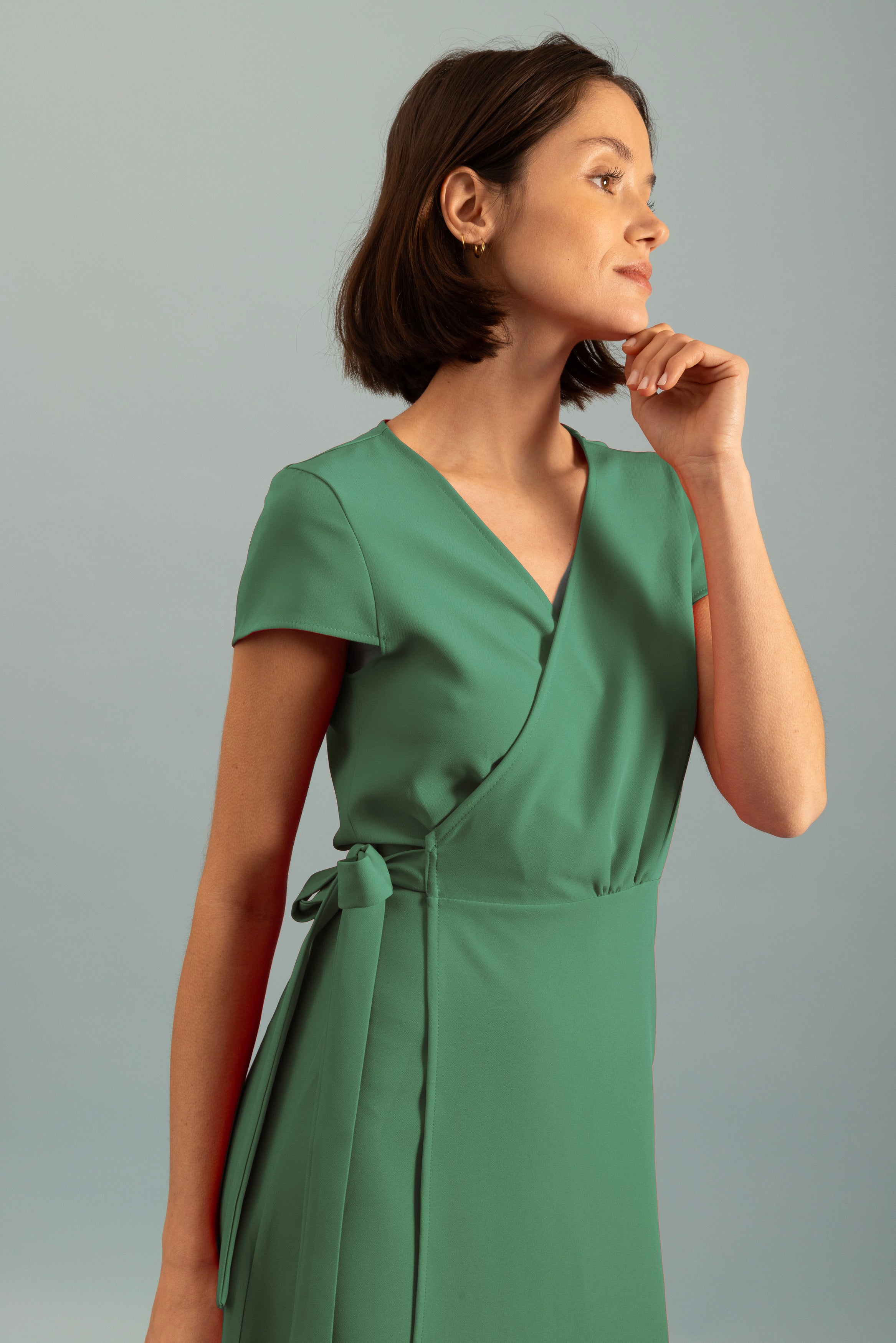 Robe portefeuille Invitée Sauge